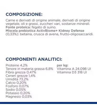 Hill's Prescription Diet Cane kidney care k/d 350 gr