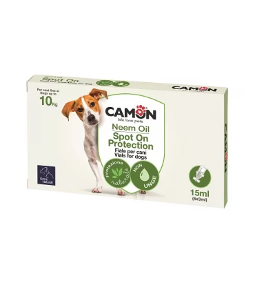 Camon Neem Oil spot on cani 15 ml 5 fiale 3 ml fino a 10 kg G911