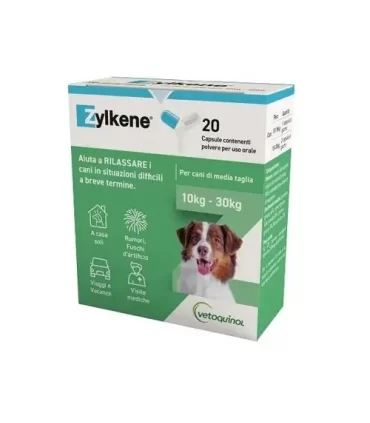 Vetoquinol zylkene cani 20 capsule 10-30 kg 225 mg