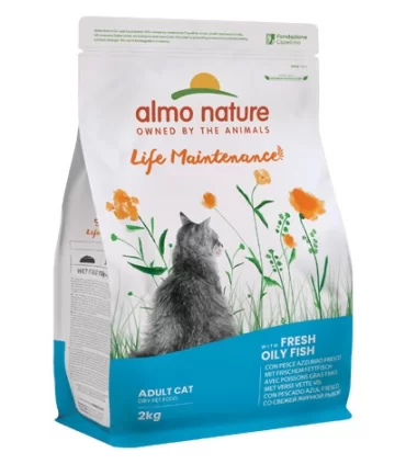 Almo nature life maintenance gatto adult pesce azzurro 2 kg
