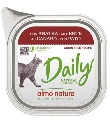 Almo nature daily gatto adult con anatra 100 gr