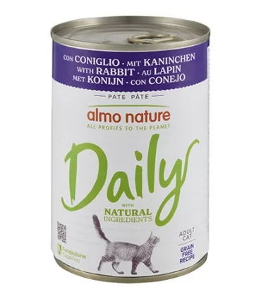 Almo nature daily gatto adult con coniglio 400 gr