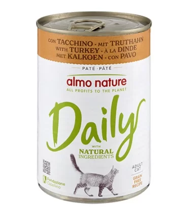 Almo nature daily gatto adult con tacchino 400 gr