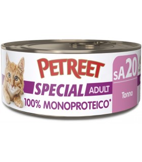 Petreet Special Adult SA20 100% Monoproteico Lattine Tonno 60 gr