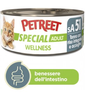 Petreet Special Adult Adult SA51 Wellness Tonno con riso integrale e acciughe 70 gr