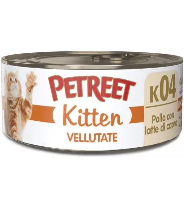 Petreet Kitten K04 Vellutate Kitten Pollo con Latte di Capra 60 gr
