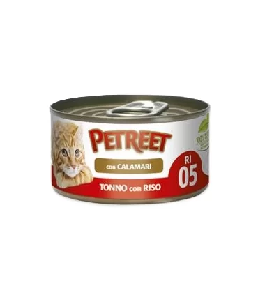 Petreet Adult RI05 Tonno con Riso Calamari 85 gr
