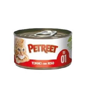 Petreet Adult RI01 Tonno con Riso Tonno 85 gr