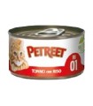 Petreet Adult RI01 Tonno con Riso Tonno 85 gr