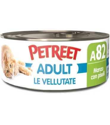 Petreet Adult A82 Vellutate Manzo con Piselli 70 gr
