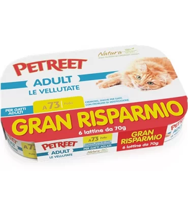 Petreet Adult A73 Vellutate Pollo 6 x 70 gr