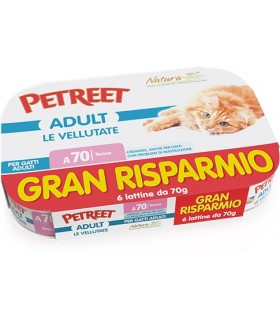 Petreet Adult A70 Vellutate Tonno 6 x 70 gr