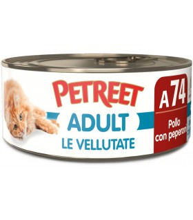 Petreet Adult A74 Vellutate Pollo con Peperoni 70 gr