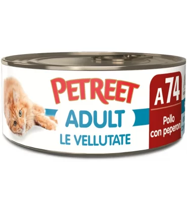 Petreet Adult A74 Vellutate Pollo con Peperoni 70 gr