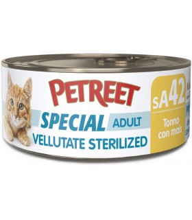 Petreet Special Adult SA42 Vellutate Sterilized Tonno con Mais 70 gr