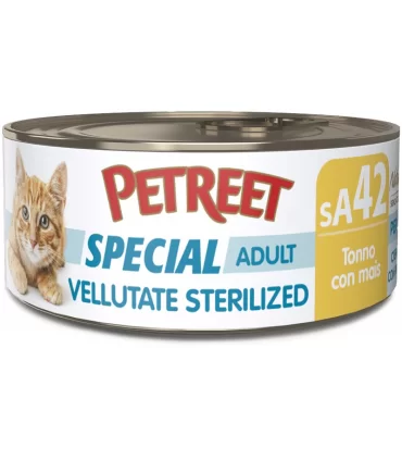 Petreet Special Adult SA42 Vellutate Sterilized Tonno con Mais 70 gr