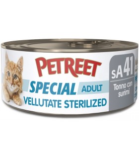 Petreet Special Adult AS41 Vellutate Sterilized Tonno con Surimi Aroma Granchio 70 gr