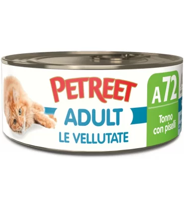 Petreet Adult A72 Vellutate Tonno con Piselli 70 gr