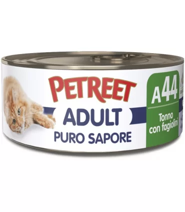 Petreet Adult A44 Puro Sapore Tonno con Fagiolini 70 gr