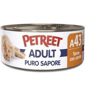Petreet Adult A43 Puro Sapore Tonno con Carote 70 gr