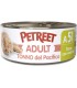Petreet Adult A51 Tonno del Pacifico Tonno con Verdure 70 gr