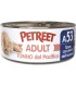 Petreet Adult A53 Tonno del Pacifico Tonno con Pesce dell'Oceano 70 gr