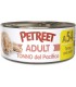 Petreet Adult A54 Tonno del Pacifico Tonno con Pollo 70 gr