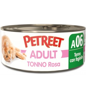 Petreet Adult A06 Tonno Rosa Tonno con Fagiolini 140 gr