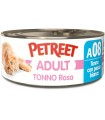 Petreet Adult A08 Tonno Rosa Tonno con Pesce Bianco 70 gr