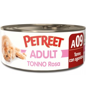 Petreet Adult A09 Tonno Rosa Tonno con Sgombro 70 gr