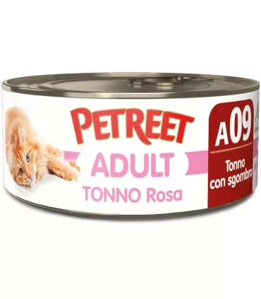 Petreet Adult A09 Tonno Rosa Tonno con Sgombro 70 gr