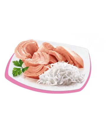 Petreet Adult A10 Tonno Rosa Tonno con Pesce dell'Oceano 70 gr