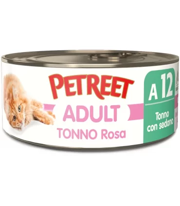 Petreet Adult A12 Tonno Rosa Tonno con Sedano 70 gr