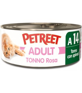 Petreet Adult A14 Tonno Rosa Tonno con Spinaci 70 gr