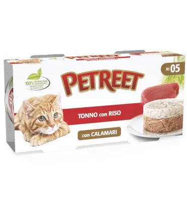 Petreet Adult RI05 Tonno con Riso Calamari 2 x 170 gr