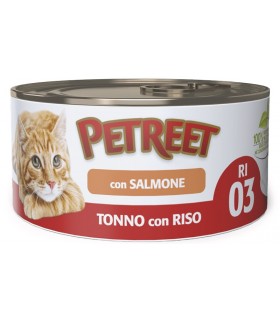 Petreet Adult RI03 Tonno con Riso Salmone 85 gr