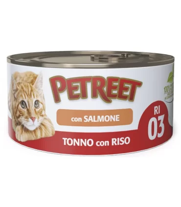 Petreet Adult RI03 Tonno con Riso Salmone 85 gr