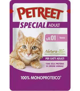 Petreet Special Adult SA01 100% Monoproteico Buste Tonno 70 gr