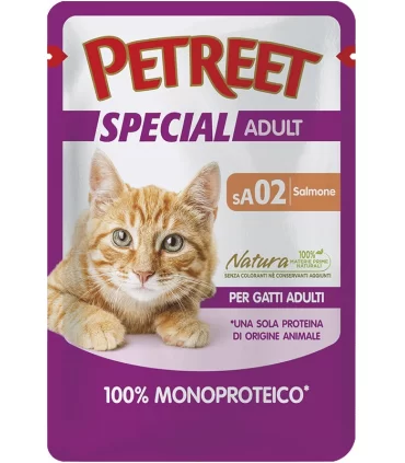 Petreet Special Adult SA02 100% Monoproteico Buste Salmone 70 gr