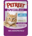 Petreet Special Adult SA03 100% Monoproteico Buste Pesce Bianco 70 gr