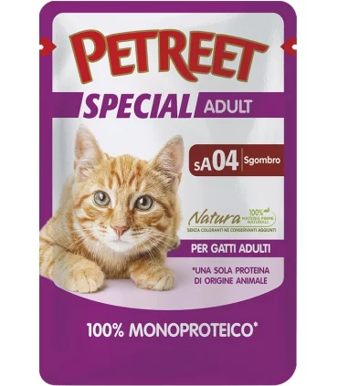 Petreet Special Adult SA04 100% Monoproteico Buste Sgombro 70 gr