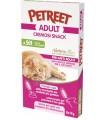 Petreet Adult A501 Cremosi Snack Tonno con Piselli 6 x 14 gr
