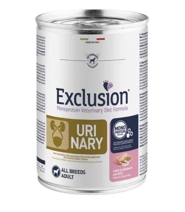 Exclusion diet formula urinary maiale e riso all breeds 400 gr