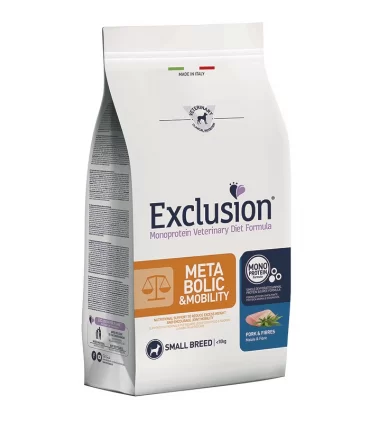 Exclusion diet formula metabolic & mobility maiale e fibre small 2 kg