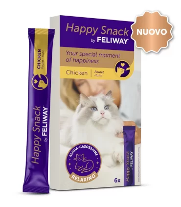 Feliway happy snack pollo 6 stick 15 gr