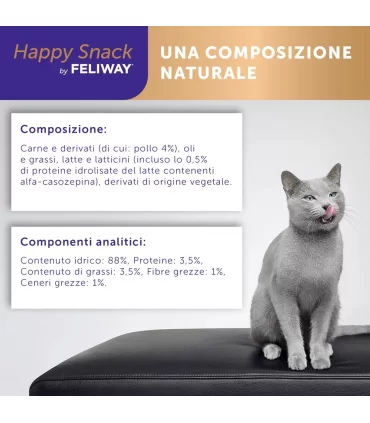 Feliway happy snack pollo 6 stick 15 gr
