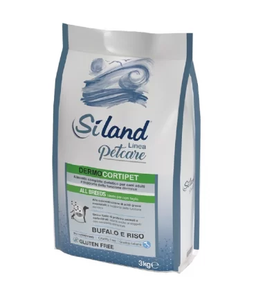 Siland Petcare dermocortipet cane adult all breeds bufalo e riso 3 kg