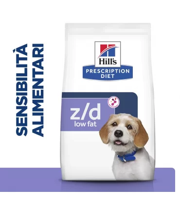 Hill's Prescription Diet cane food sensitivities z/d low fat 10 kg