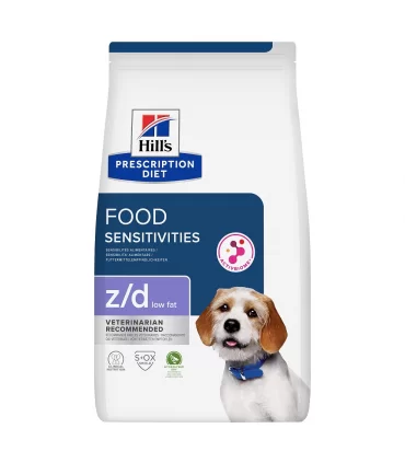Hill's Prescription Diet cane food sensitivities z/d low fat 3 kg