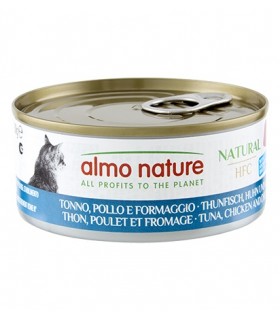 Almo nature HFC natural gatto Adult tonno pollo e formaggio 150 gr